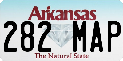 AR license plate 282MAP