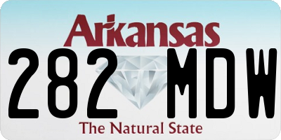 AR license plate 282MDW