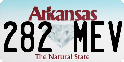 AR license plate 282MEV