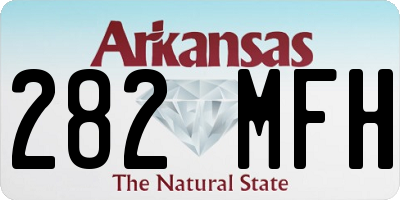 AR license plate 282MFH