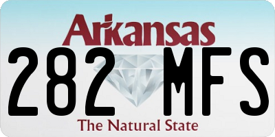 AR license plate 282MFS