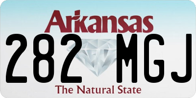 AR license plate 282MGJ