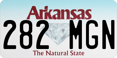 AR license plate 282MGN