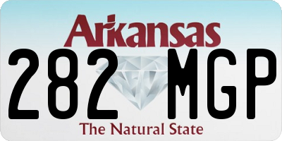 AR license plate 282MGP