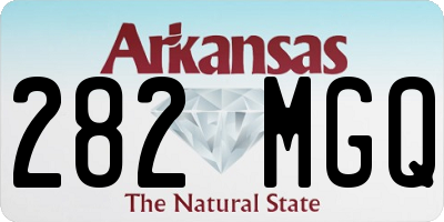 AR license plate 282MGQ