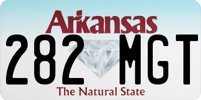 AR license plate 282MGT