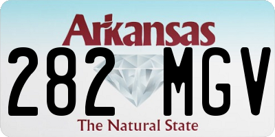 AR license plate 282MGV