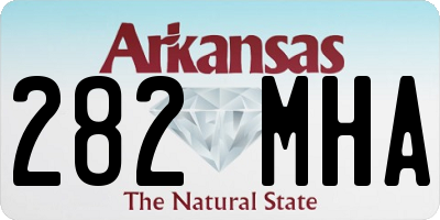 AR license plate 282MHA