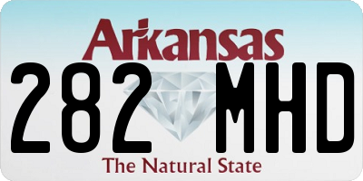AR license plate 282MHD