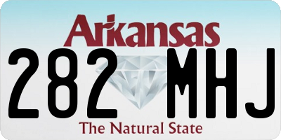 AR license plate 282MHJ