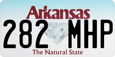 AR license plate 282MHP