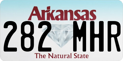 AR license plate 282MHR