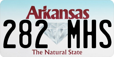 AR license plate 282MHS