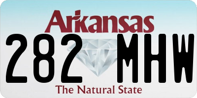 AR license plate 282MHW