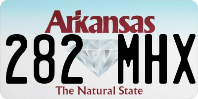 AR license plate 282MHX