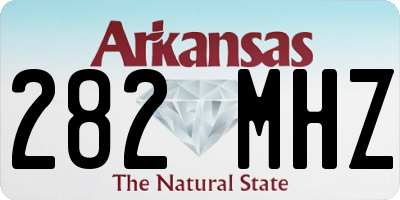 AR license plate 282MHZ