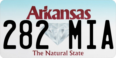 AR license plate 282MIA