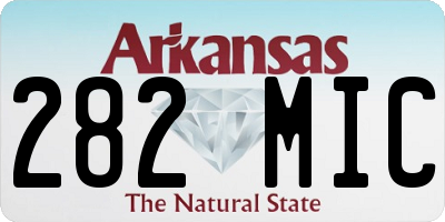 AR license plate 282MIC