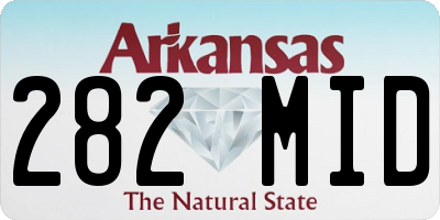 AR license plate 282MID