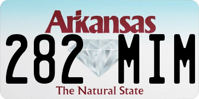 AR license plate 282MIM