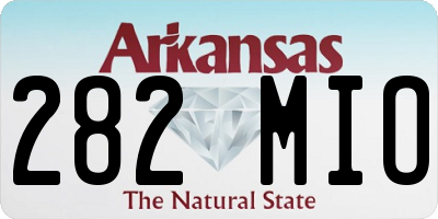 AR license plate 282MIO