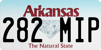 AR license plate 282MIP