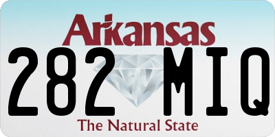 AR license plate 282MIQ