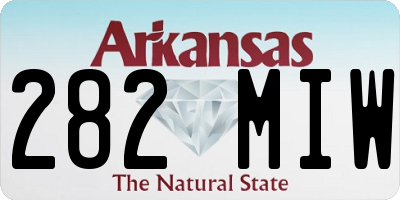 AR license plate 282MIW