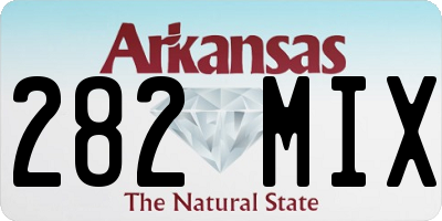 AR license plate 282MIX