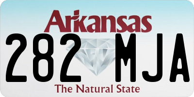 AR license plate 282MJA