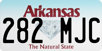 AR license plate 282MJC