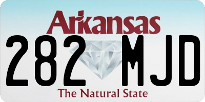 AR license plate 282MJD