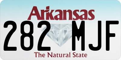 AR license plate 282MJF