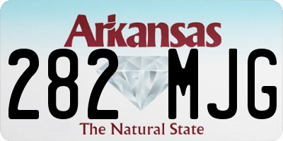 AR license plate 282MJG
