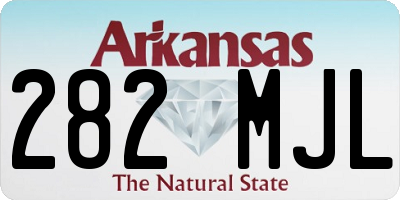 AR license plate 282MJL