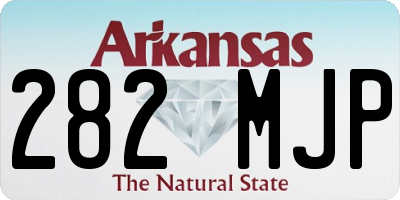 AR license plate 282MJP