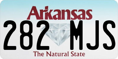 AR license plate 282MJS