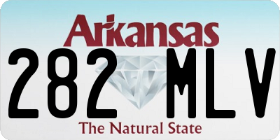 AR license plate 282MLV
