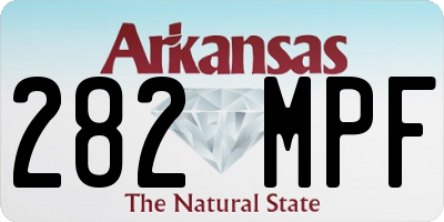 AR license plate 282MPF