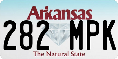 AR license plate 282MPK