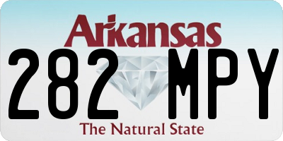AR license plate 282MPY