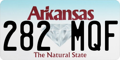 AR license plate 282MQF