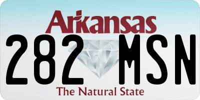 AR license plate 282MSN