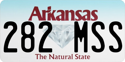AR license plate 282MSS