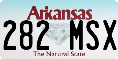 AR license plate 282MSX