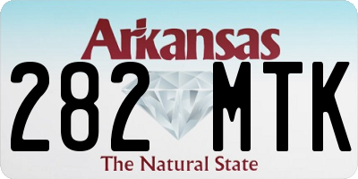 AR license plate 282MTK