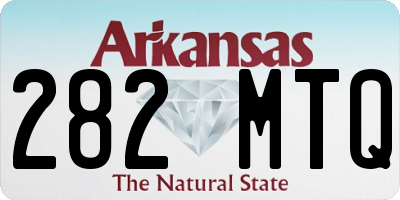 AR license plate 282MTQ