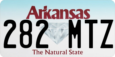 AR license plate 282MTZ