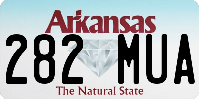 AR license plate 282MUA