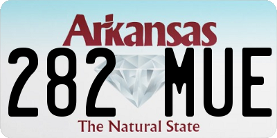 AR license plate 282MUE